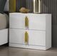 Furniture of America® Basildon 4-Piece White/Gold Queen Bedroom Set-4