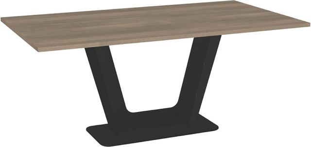 Amisco Customizable Amelia 72" Rectangular Dining Table with 1" Birch Veneer Top-0