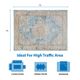 Olliix by Madison Park Lexington Blue/Cream/Terra 8' x 10' Pegasus Medallion Border Area Rug-4