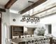 Cal® Lighting & Accessories Forio Iron/Pine Chandelier-1