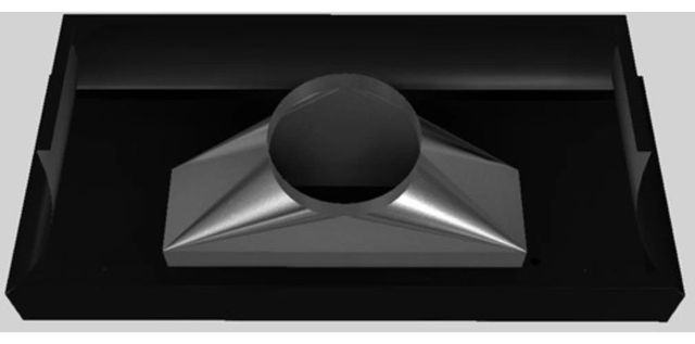 Vent-A-Hood® Designer Series 60" Black Wall Mounted Range Hood-2