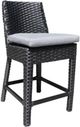 CabanaCoast® Customizable Brighton Wicker Outdoor Balcony Stool-0