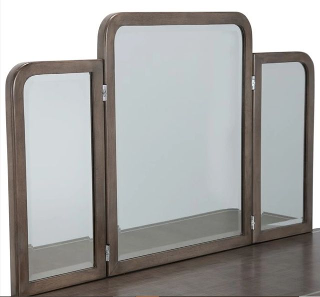 Michael Amini® Roxbury Park Brown/Slate Vanity Desk with Mirror-3