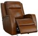 Flexsteel® Mustang Rust Brown Power Glider Recliner with Power Headrest-4