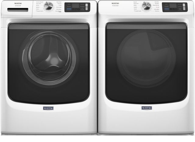 Maytag® White Front Load Washer & Gas Dryer Laundry Pair-0