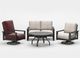Homecrest™ Outdoor Living Customizable Elements Cushion Aluminum/Fabric Outdoor Swivel Rocker Chat Chair-2