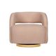 A & B Home Orange Swivel Barrel Chair-1