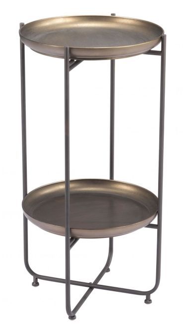 Zuo® Modern Bronson Bronze Accent Table-0