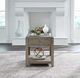 Liberty Furniture Millstone Gray End Table with Nutmeg Base-1