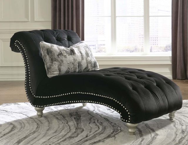Signature Design by Ashley® Harriotte Black Chaise-4