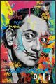 Classy Living Expressive Graffiti Pop Art Surrealism Portrait Wall Art-0