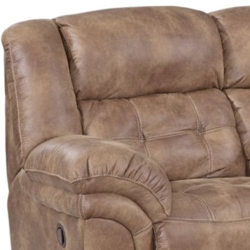 Stateside Seating Frontier Almond 81'' Manual Reclining Loveseat-2