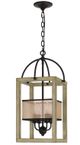 Cal® Lighting & Accessories Palencia 4-Light Distressed Oak Chandelier-0