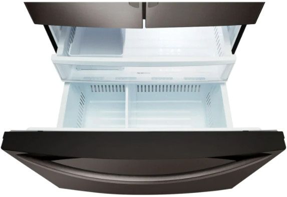 Réfrigérateur à portes françaises de 30 po LG® de 21.8 pi³ - Acier inoxydable noir résistant aux traces de doigts-2