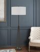 Cal® Lighting & Accessories Bellewood Textured Bronze/White Floor Lamp-2