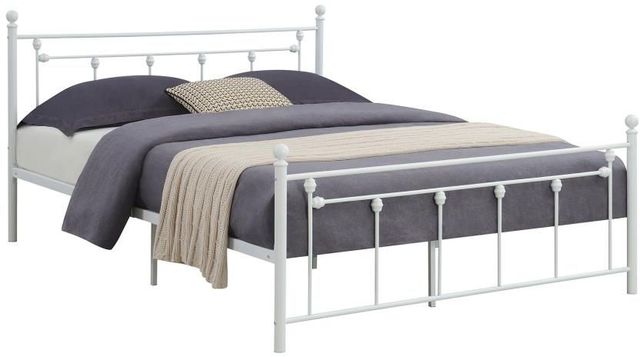 Coaster® Canon White Metal Bed-1