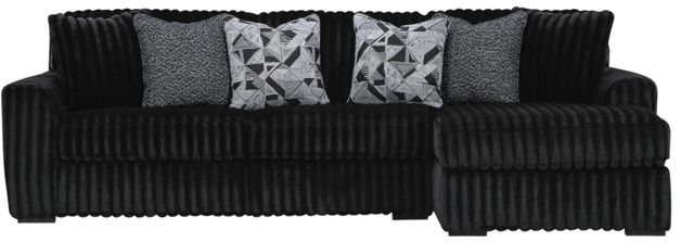 Signature Design by Ashley® Midnight-Madness 3-Piece Onyx Right-Arm Facing Sectional and Chaise-0