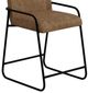 International Furniture Direct Seating Black/Cognac Bar Stool-5
