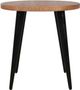 Jofran Inc. Prelude Suede Round End Table with Black Base-3