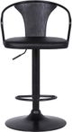 Armen Living Eagle Black Adjustable Bar Stool-2