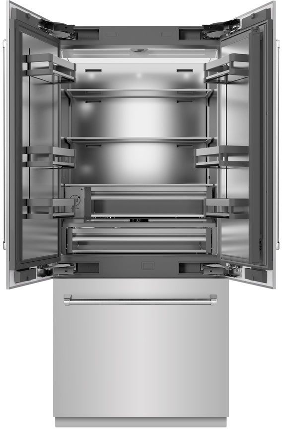 ZLINE 36" 19.6 Cu. Ft. Stainless Steel Built In Bottom Freezer Refrigerator-1