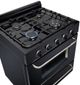 Unique® Appliances Classic 30" Black Freestanding Liquid Propane Gas Range-4