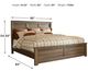 Signature Design by Ashley® Juararo Dark Brown King Panel Bed-1