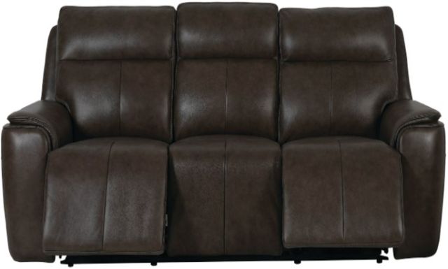 Bassett® Furniture Club Level Manteo Sable Leather Power Reclining Sofa -2