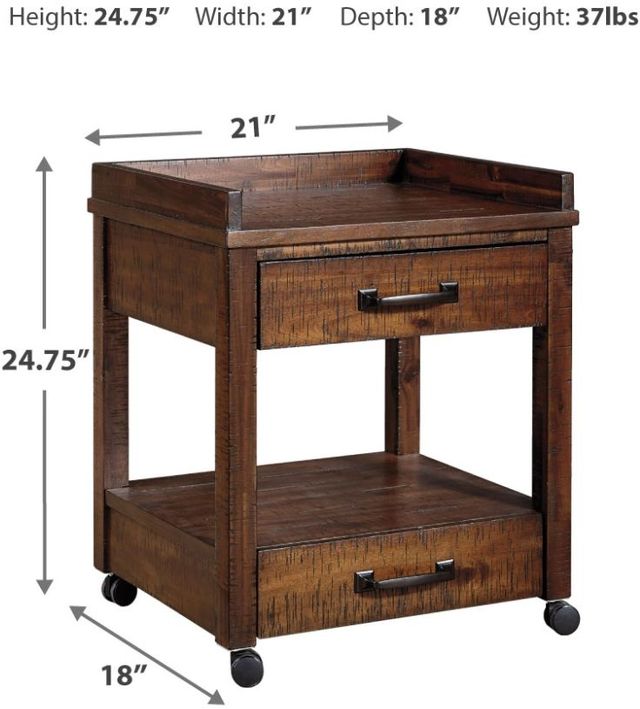 Signature Design by Ashley® Baldridge Rustic Brown Printer Stand-1