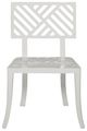 Century® Carrier and Company Sloan White Aluminum Outdoor Dining Side Chair-1
