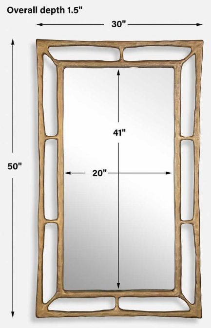 Uttermost® Felix Antiqued Brass Mirror-2
