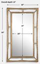 Uttermost® Felix Antiqued Brass Mirror-2