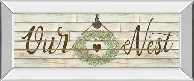 Classy Art Our Nest by Cindy Jacobs Mirror Framed Wall Art-0