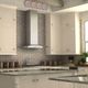 ZLINE 36" Stainless Steel and Glass Convertible Vent Wall Mount Range Hood with Crown Molding-1