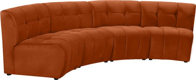 Meridian Furniture Limitless 4-Piece Cognac Modular Sectional-0
