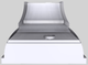 Vent-A-Hood® Designer Series 42" White Wall Mounted Range Hood-4