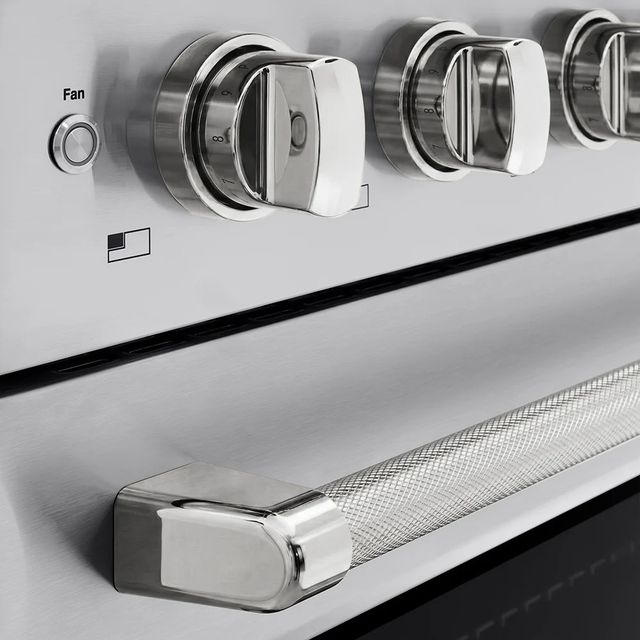 ZLINE Autograph Edition Paramount 36" Stainless Steel Pro Style Induction Range with Polished Nickel Helix Handle and Accents-3