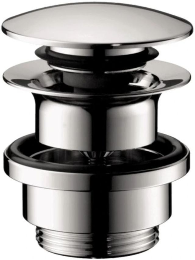Hansgrohe Chrome Push-Open Drain for Sinks-0