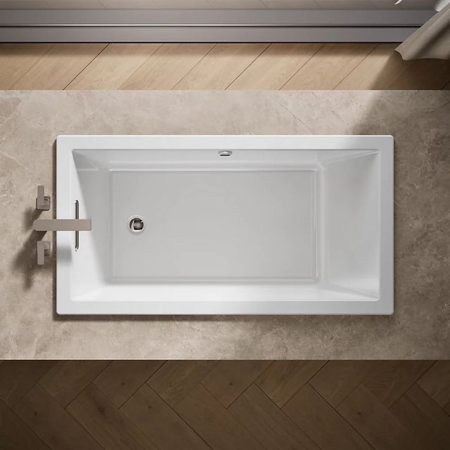 KOHLER® Underscore® White 60" x 32" Drop-in Bath with Bask® Heated Surface-3