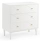 Wildwood Lamps Contemporary Wave White Bedside Chest-0