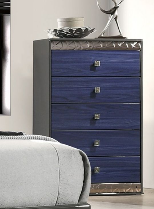 Furniture of America® Morcote Ash Gray/Indigo Blue Chest-0