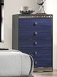 Furniture of America® Morcote Ash Gray/Indigo Blue Chest-0