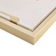 Olliix by Martha Stewart Study in Gold & White Multi-Colored Framed Canvas with Gold Foil-2