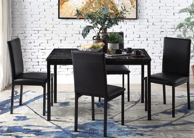 Homelegance® Tempe Black Upholstered Dining Side Chair-1