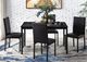 Homelegance® Tempe Black Upholstered Dining Side Chair-1