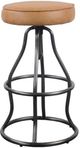 LH Home Seating Coachella Bowie Cognac/Gunmetal Adjustable Stool-0