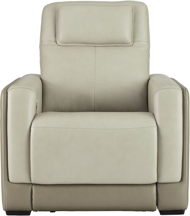 Signature Design by Ashley® Battleville Almond Power Recliner with Adjustable Headrest-1