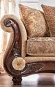 Furniture of America® Nicanor 2-Piece Tan/Gold Sofa and Loveseat-3