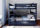 M3 Furniture Blue Full/Full Bunk Bed-0