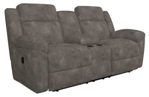 La-Z-Boy® Joel Smoke Manual Reclining Loveseat with Console-0